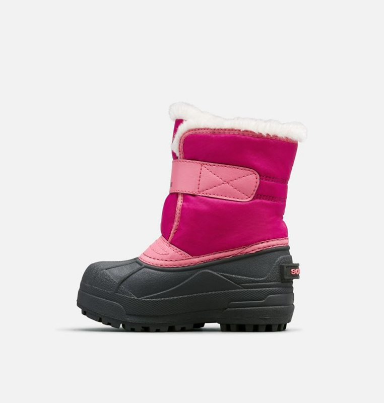 Kids Snow Boots Pink/Black - Sorel Childrens Commander™ - 283-JNZXUI